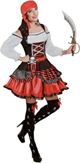 .Brand sseller Mujer Verkleidung Disfraz -piratin – Contiene Vestido y Pirata Cabeza – Paño para Carnaval Halloween – Diferentes tamaños